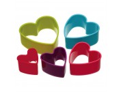 Colour Works Set of 5 Heart Cookie Cutters